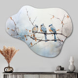 Birds On The Brink II - Asymmetric Metal Wall Art