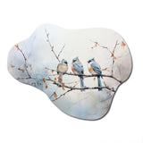 Birds On The Brink II - Asymmetric Metal Wall Art