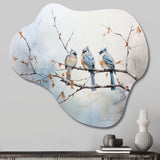 Birds On The Brink II - Asymmetric Metal Wall Art