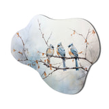 Birds On The Brink II - Asymmetric Metal Wall Art