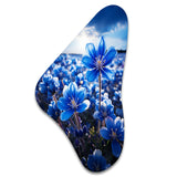 Bluebonnets Flower Blissful I - Asymmetric Metal Wall Art