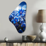 Bluebonnets Flower Blissful I - Asymmetric Metal Wall Art