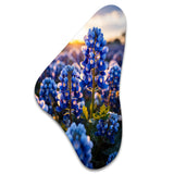 Bluebonnets Flower Blissful II - Asymmetric Metal Wall Art