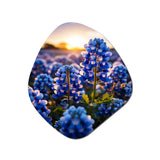 Bluebonnets Flower Blissful II - Asymmetric Metal Wall Art