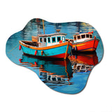 Fishing Boat Melodies II - Asymmetric Metal Wall Art