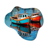 Fishing Boat Melodies II - Asymmetric Metal Wall Art