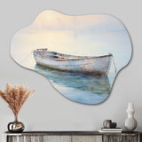 Boat Ethereal Waters I - Asymmetric Metal Wall Art