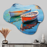 Boat Harmonic Waters - Asymmetric Metal Wall Art