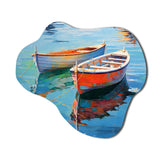 Boat Harmonic Waters - Asymmetric Metal Wall Art