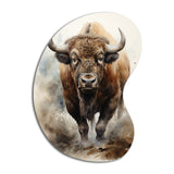 Buffalo Majestic Bison - Asymmetric Metal Wall Art