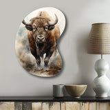 Buffalo Majestic Bison - Asymmetric Metal Wall Art