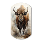 Buffalo Majestic Bison - Asymmetric Metal Wall Art