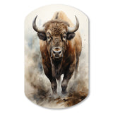 Buffalo Majestic Bison - Asymmetric Metal Wall Art