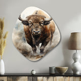 Buffalo Majestic Bison - Asymmetric Metal Wall Art