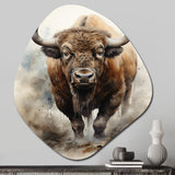 Buffalo Majestic Bison - Asymmetric Metal Wall Art