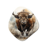 Buffalo Majestic Bison - Asymmetric Metal Wall Art