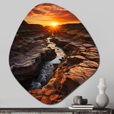 Canada Alberta Badlands I - Asymmetric Metal Wall Art