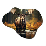 Canada Majestic Moose III - Asymmetric Metal Wall Art