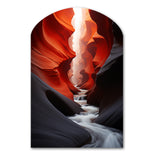 Canyon Antelope Silhouetted Grace - Asymmetric Metal Wall Art