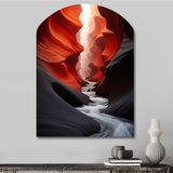 Canyon Antelope Silhouetted Grace - Asymmetric Metal Wall Art