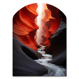 Canyon Antelope Silhouetted Grace - Asymmetric Metal Wall Art