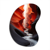 Canyon Antelope Silhouetted Grace - Asymmetric Metal Wall Art