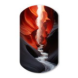 Canyon Antelope Silhouetted Grace - Asymmetric Metal Wall Art