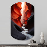 Canyon Antelope Silhouetted Grace - Asymmetric Metal Wall Art