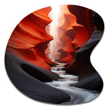 Canyon Antelope Silhouetted Grace - Asymmetric Metal Wall Art