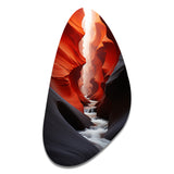 Canyon Antelope Silhouetted Grace - Asymmetric Metal Wall Art