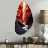 Canyon Antelope Silhouetted Grace - Asymmetric Metal Wall Art