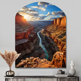 Canyon Unveiling Majesty I - Asymmetric Metal Wall Art