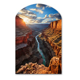 Canyon Unveiling Majesty I - Asymmetric Metal Wall Art