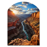 Canyon Unveiling Majesty I - Asymmetric Metal Wall Art