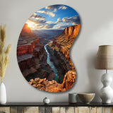 Canyon Unveiling Majesty I - Asymmetric Metal Wall Art