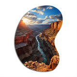 Canyon Unveiling Majesty I - Asymmetric Metal Wall Art