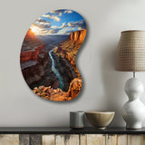 Canyon Unveiling Majesty I - Asymmetric Metal Wall Art