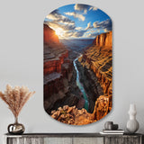 Canyon Unveiling Majesty I - Asymmetric Metal Wall Art