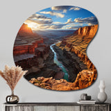 Canyon Unveiling Majesty I - Asymmetric Metal Wall Art