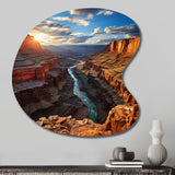 Canyon Unveiling Majesty I - Asymmetric Metal Wall Art