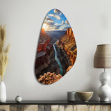 Canyon Unveiling Majesty I - Asymmetric Metal Wall Art