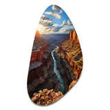 Canyon Unveiling Majesty I - Asymmetric Metal Wall Art