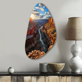 Canyon Unveiling Majesty I - Asymmetric Metal Wall Art