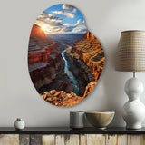 Canyon Unveiling Majesty I - Asymmetric Metal Wall Art