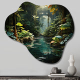 Caraibe Jungle Adventure - Asymmetric Metal Wall Art