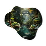 Caraibe Jungle Adventure - Asymmetric Metal Wall Art