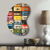 Popart Cassette Tapes X - Asymmetric Metal Wall Art