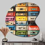 Popart Cassette Tapes X - Asymmetric Metal Wall Art