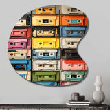 Popart Cassette Tapes X - Asymmetric Metal Wall Art