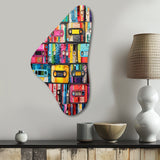 Cassette Tapes Tape Mosaic I - Asymmetric Metal Wall Art